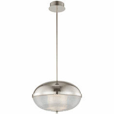 Kalco 512156PN Portland Modern Polished Nickel LED Pendant Light Fixture
