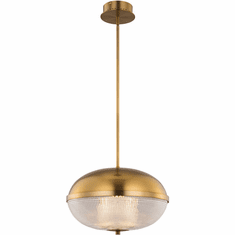 Kalco 512156WB Portland Contemporary Winter Brass LED Pendant Lighting Fixture