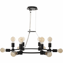 Kalco 512371MB Union Modern Matte Black Chandelier Light