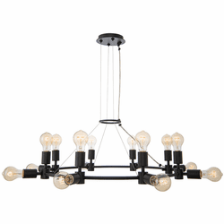 Kalco 512372MB Union Contemporary Matte Black Lighting Chandelier
