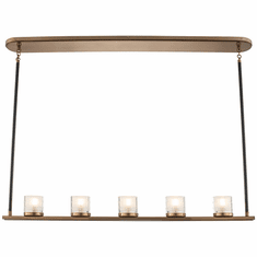Kalco 512461LB Library Contemporary Library Brass LED Kitchen Island Light