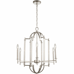 Kalco 512972PN Provence Polished Nickel Lighting Chandelier