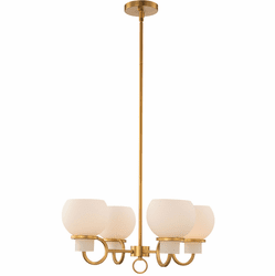 Kalco 513071WB Ascher Modern Winter Brass Hanging Chandelier