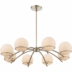 Kalco 513572PN Everett Contemporary Polished Nickel Chandelier Light