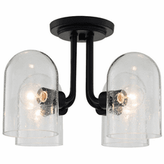 Kalco 514045MB Cupola Modern Matte Black 4-Light Ceiling Light Fixture