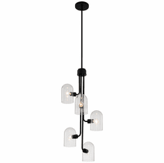 Kalco 514051MB Cupola Contemporary Matte Black Pendant Lamp