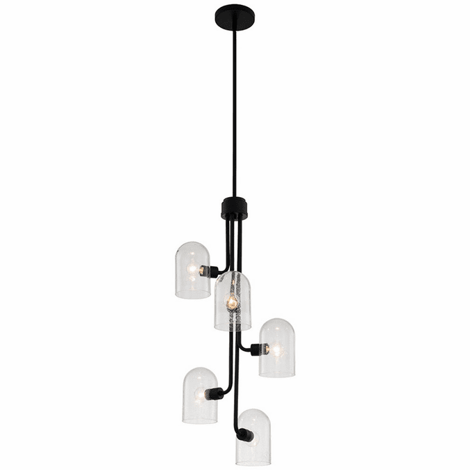 Kalco 514051MB Cupola Contemporary Matte Black Pendant Lamp