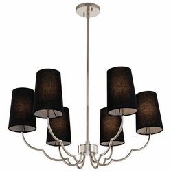 Kalco 514372PN Sophia Polished Nickel Mini Chandelier Light
