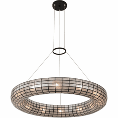 Kalco 514956MB Sanibel Contemporary Matte Black 33" Drop Ceiling Lighting