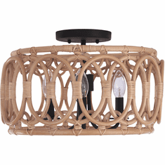 Kalco 515345MB Tablas Contemporary Matte Black Ceiling Lighting