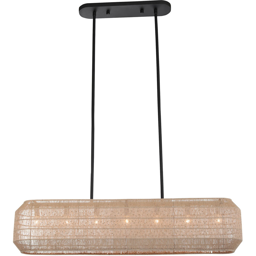 Kalco 515461MB Cebu Modern Matte Black Kitchen Island Light Fixture