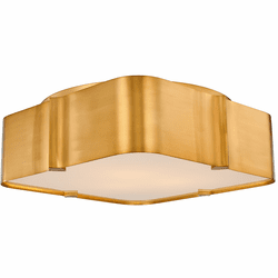 Kalco 516343WB Lotus Winter Brass 18" Overhead Lighting