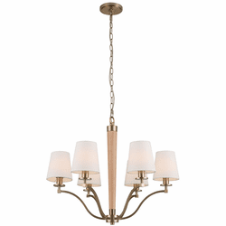 Kalco 518971BCG Curva Modern Brushed Champagne Gold Chandelier Light