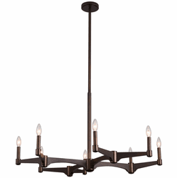 Kalco 519071VBZ Tono Modern Vintage Bronze Chandelier Light