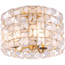 Kalco 520541OL Crescent Contemporary Oxidized Gold Leaf Overhead Lighting Fixture
