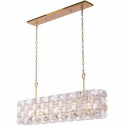 Kalco 520561OL Crescent Modern Oxidized Gold Leaf Kitchen Island Lighting