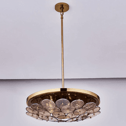 Kalco 521555PWB Hortensia Contemporary Polished Winter Brass Drop Ceiling Lighting