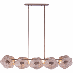 Kalco 522568PAB Poppy Modern Pearlized Antique Brass Kitchen Island Light