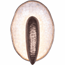 Kalco 523331PAB Spat Modern Pearlized Antique Brass LED Wall Lamp