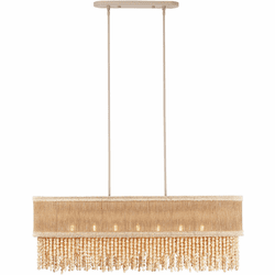 Kalco 524861JT Naturale Modern Jute Island Light Fixture