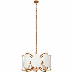 Kalco 525456OL Aliform Modern Oxidized Gold Leaf 28" Hanging Pendant Lighting