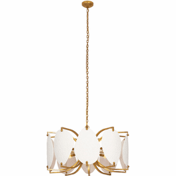 Kalco 525457OL Aliform Contemporary Oxidized Gold Leaf 34" Pendant Lighting