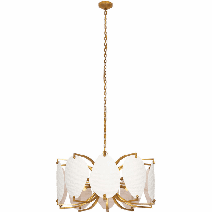 Kalco 525457OL Aliform Contemporary Oxidized Gold Leaf 34" Pendant Lighting