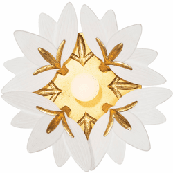 Kalco 525621OL Bloom Contemporary Oxidized Gold Leaf Lighting Sconce
