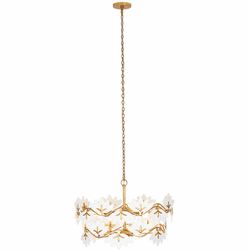 Kalco 525656OL Bloom Contemporary Oxidized Gold Leaf Ceiling Light Pendant