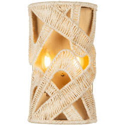 Kalco 525721MGW Soga Modern Modern Gold And White Wall Lighting Fixture