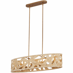 Kalco 525761MGW Soga Modern Modern Gold And White Island Lighting