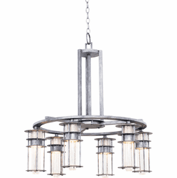 Kalco 7297 Anchorage Retro Rugged Iron Halogen Chandelier Lamp