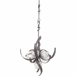Kalco 7551 Solana Contemporary Oxidized Copper Halogen Ceiling Chandelier