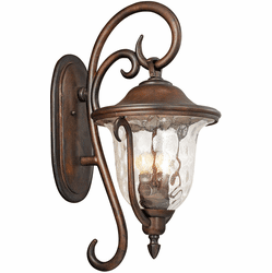 Kalco 9002BB Santa Barbara Burnished Bronze Exterior 13" Wall Lighting
