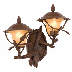 Kalco 9163 Ponderosa 2-Light Outdoor Wall Sconce, Right