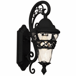 Kalco 9411MB Anastasia Modern Textured Matte Black Exterior 9.5" Lighting Sconce
