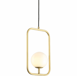 Kanova & Company KPN1105-1 Loreto Contemporary Bissen Brass Mini Lighting Pendant