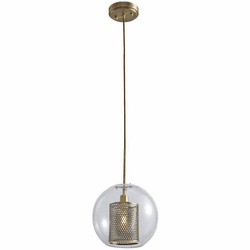 Kanova & Company KPN1116R-1 Fano Modern Rembrandt Brass Mini Ceiling Light Pendant