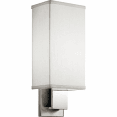 Kichler 10438NCHLED Modern Brushed Nickel & Chrome LED Wall Lamp