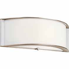Kichler 10630PNLED Contemporary Polished Nickel LED Light Sconce