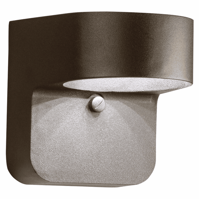 Kichler 11077AZT Architectural Bronze 5 Inch Tall Outdoor LED Wall Lamp