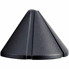 Kichler 15065BKT Six Groove Textured Black Xenon Outdoor Low Voltage Deck Light