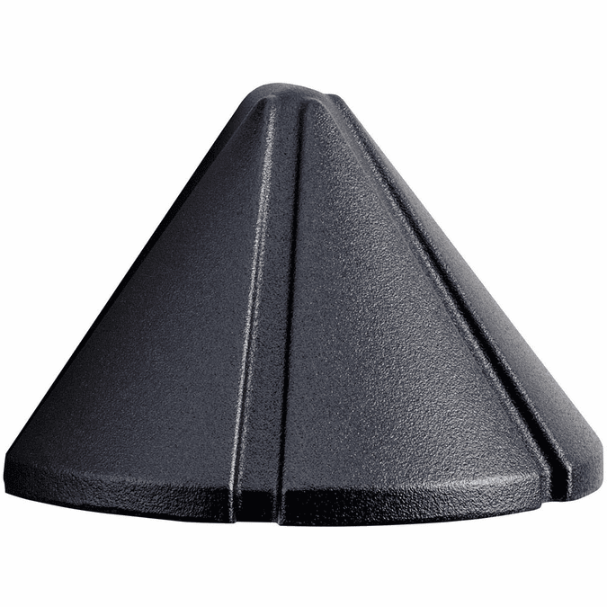 Kichler 15065BKT Six Groove Textured Black Xenon Outdoor Low Voltage Deck Light