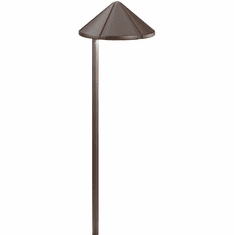 Kichler 15315AZT Six Groove Textured Architectural Bronze Line Voltage Outdoor Landscape Lighting Design
