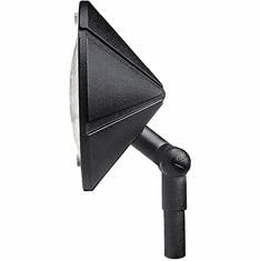 Kichler 15361BKT Six Groove Textured Black Line Voltage Outdoor Residential Landscape Lighting