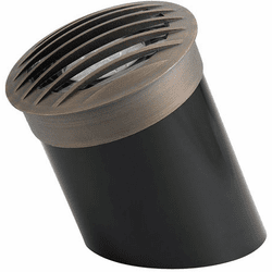 Kichler 15508CBR Contemporary Centennial Brass Outdoor Landscape Light 12V PAR36 Well Rock Guard
