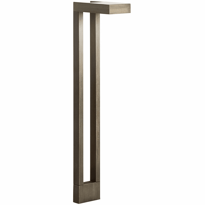 Kichler 15844CBR Modern Centennial Brass Line Voltage Outdoor Landscape Light Fixture