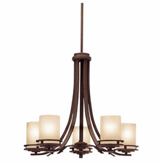 Kichler 1672OZ Hendrik 5-Lamp Chandelier in Olde Bronze