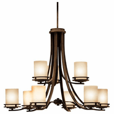 Kichler 1674OZ Hendrik 9-Lamp Chandelier in Olde Bronze
