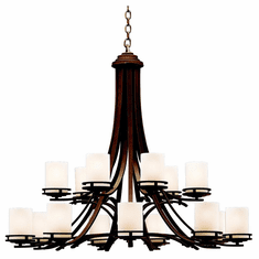 Kichler 1675OZ Hendrik 15-Lamp Chandelier in Olde Bronze